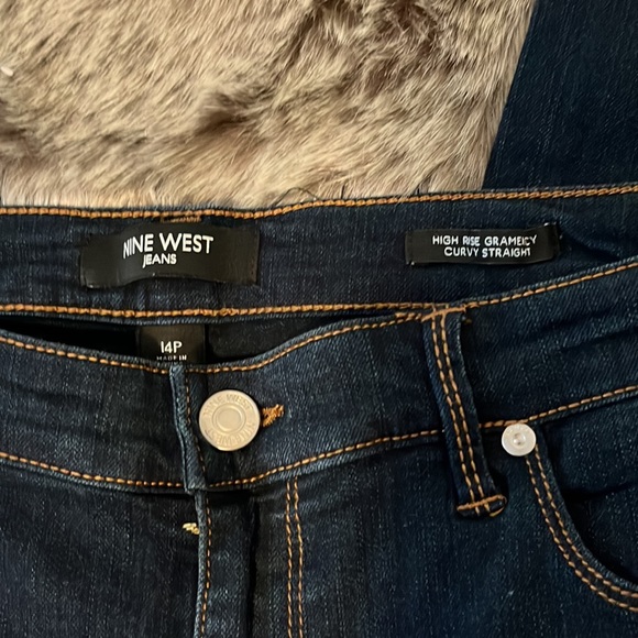 NWT | Nine West | high-rise gramercy curvy straight | 14P - Picture 4 of 5